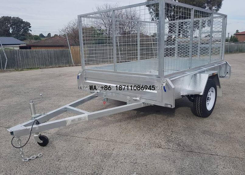 Heavy Equipment Trailer - (Direktverkauf ab Werk) Anpassbarer Doppelachs-Metallkäfiganhänger, effizienter