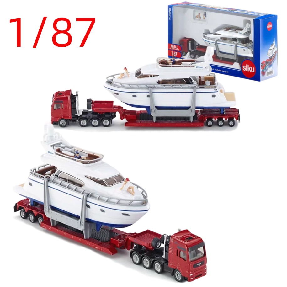 Heavy Equipment Truck - Druckguss 1/87 Maßstab Schwerlasttransporter Automodell Legierung