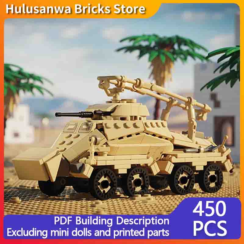 Heavy Equipment Armor - Schweres Panzerwagen-Modell MOC Bausteine Kriegsausrüstung Modulare