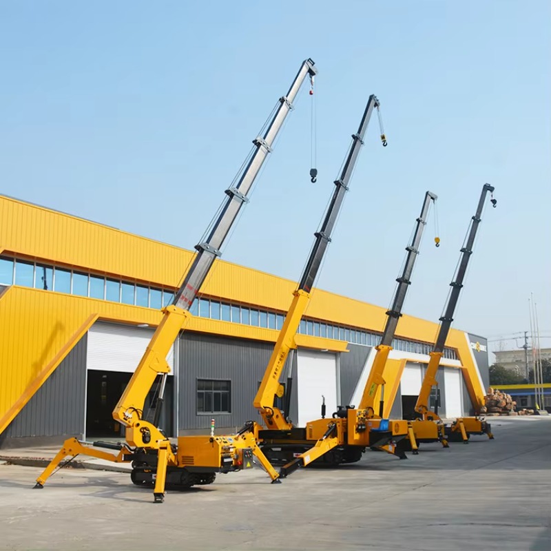 Heavy Equipment Handling - 8T Hydraulischer Spinnenkran Schwerlast-Mini-Raupenkran mit Abstützungen