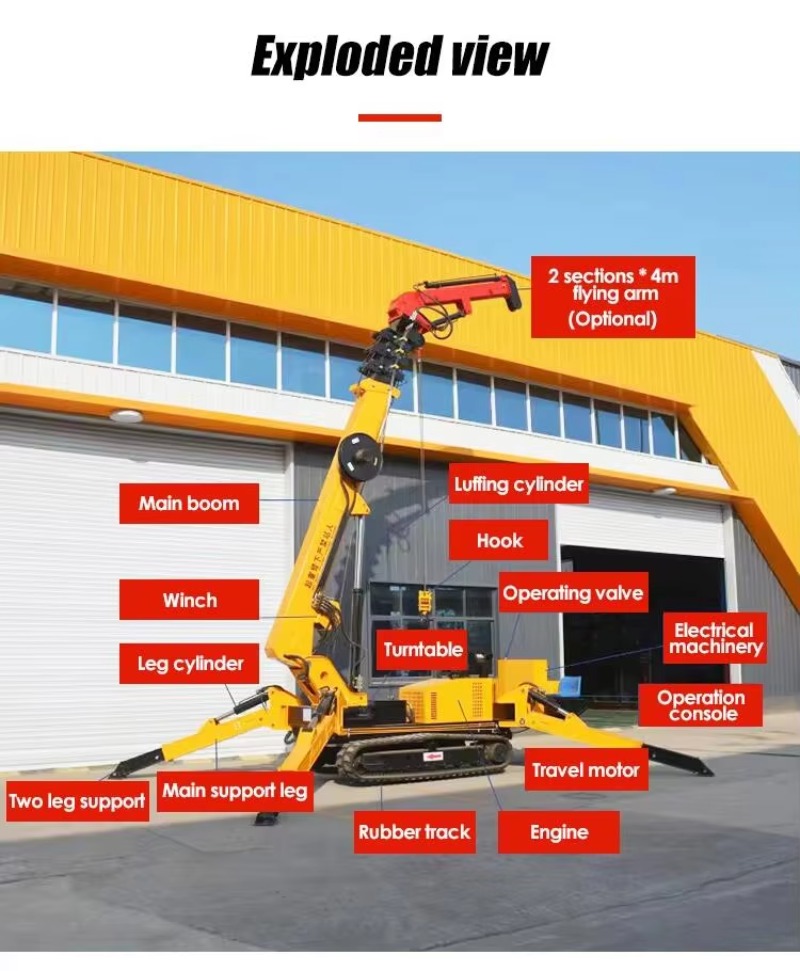 8T Hydraulischer Spinnenkran S – Heavy Equipment Handling Bewertung und Preis